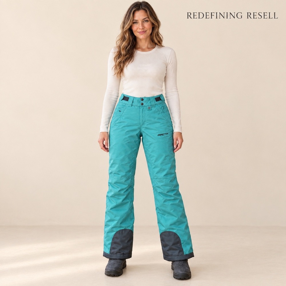 Arctix Womens Teal Insulated Snow Pants Style 18458 Size XS Tall Ski Snowboard